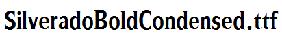 SilveradoBoldCondensed