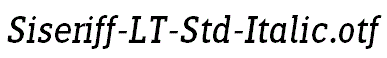 Siseriff-LT-Std-Italic