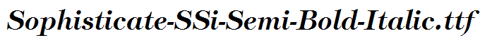 Sophisticate-SSi-Semi-Bold-Italic