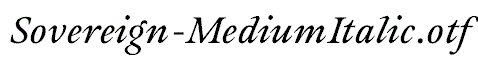 Sovereign-MediumItalic