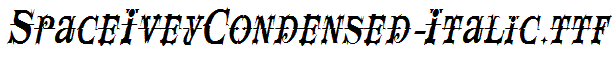 SpaceIveyCondensed-Italic