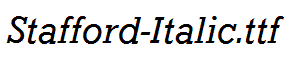 Stafford-Italic