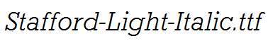 Stafford-Light-Italic