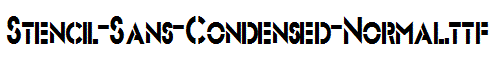 Stencil-Sans-Condensed-Normal