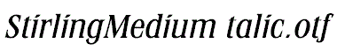 StirlingMediumItalic