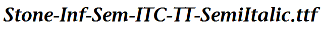 Stone-Inf-Sem-ITC-TT-SemiItalic