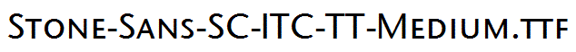 Stone-Sans-SC-ITC-TT-Medium