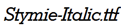 Stymie-Italic