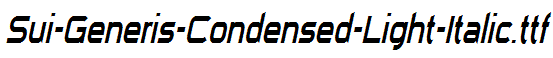 Sui-Generis-Condensed-Light-Italic