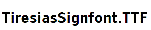 TiresiasSignfont