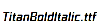 TitanBoldItalic