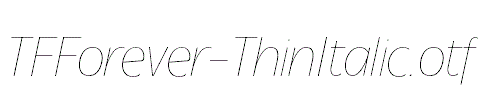 TFForever-ThinItalic