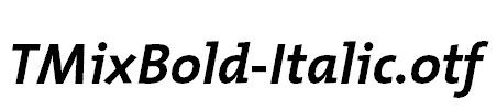 TMixBold-Italic