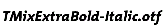 TMixExtraBold-Italic