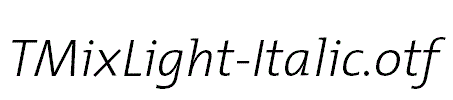 TMixLight-Italic