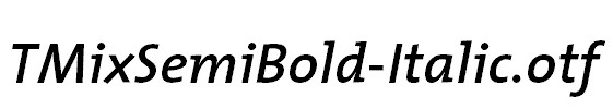 TMixSemiBold-Italic