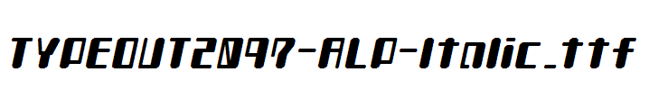 TYPEOUT2097-ALP-Italic