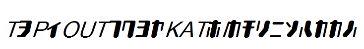 TYPEOUT2097KAT-Italic