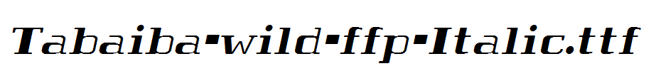 Tabaiba-wild-ffp-Italic