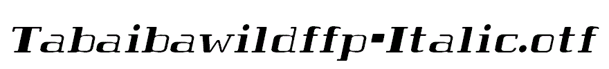 Tabaibawildffp-Italic