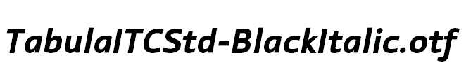 TabulaITCStd-BlackItalic