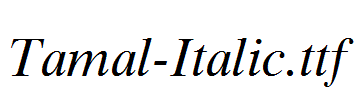 Tamal-Italic