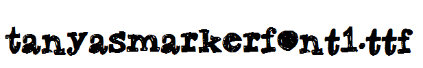 TanyasMarkerFont1