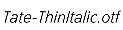 Tate-ThinItalic