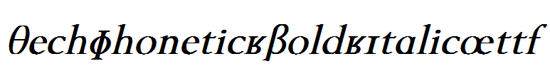 TechPhonetic-Bold-Italic