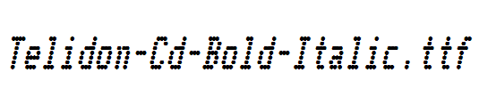 Telidon-Cd-Bold-Italic