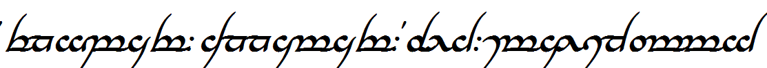 Tengwar-Annatar-Bold-Italic