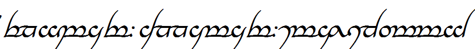 Tengwar-Annatar-Italic