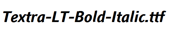 Textra-LT-Bold-Italic