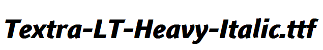 Textra-LT-Heavy-Italic