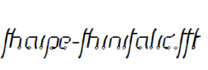 Thaipe-ThinItalic