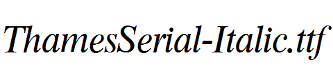 ThamesSerial-Italic