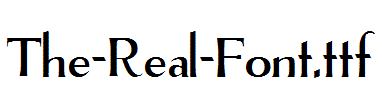 The-Real-Font