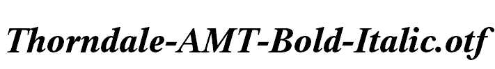 Thorndale-AMT-Bold-Italic