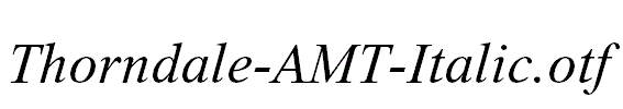 Thorndale-AMT-Italic