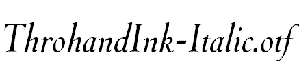 ThrohandInk-Italic