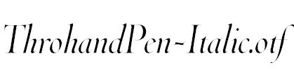 ThrohandPen-Italic