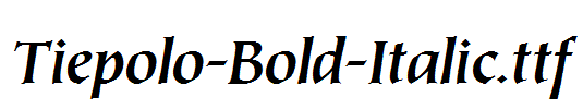 Tiepolo-Bold-Italic