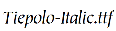 Tiepolo-Italic