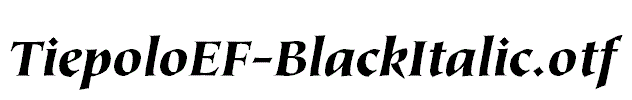 TiepoloEF-BlackItalic