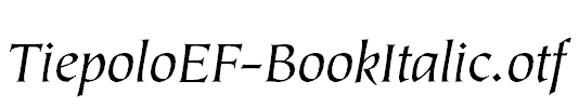 TiepoloEF-BookItalic