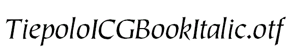 TiepoloICGBookItalic