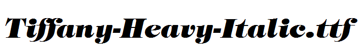 Tiffany-Heavy-Italic