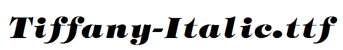 Tiffany-Italic