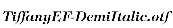 TiffanyEF-DemiItalic