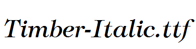 Timber-Italic